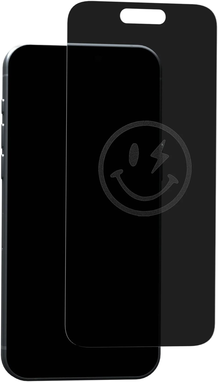 Phone with a smiley face screen design
